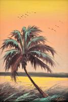 James Gibson Highwaymen Painting, Florida Sunset - Sold for $3,072 on 11-04-2023 (Lot 776).jpg